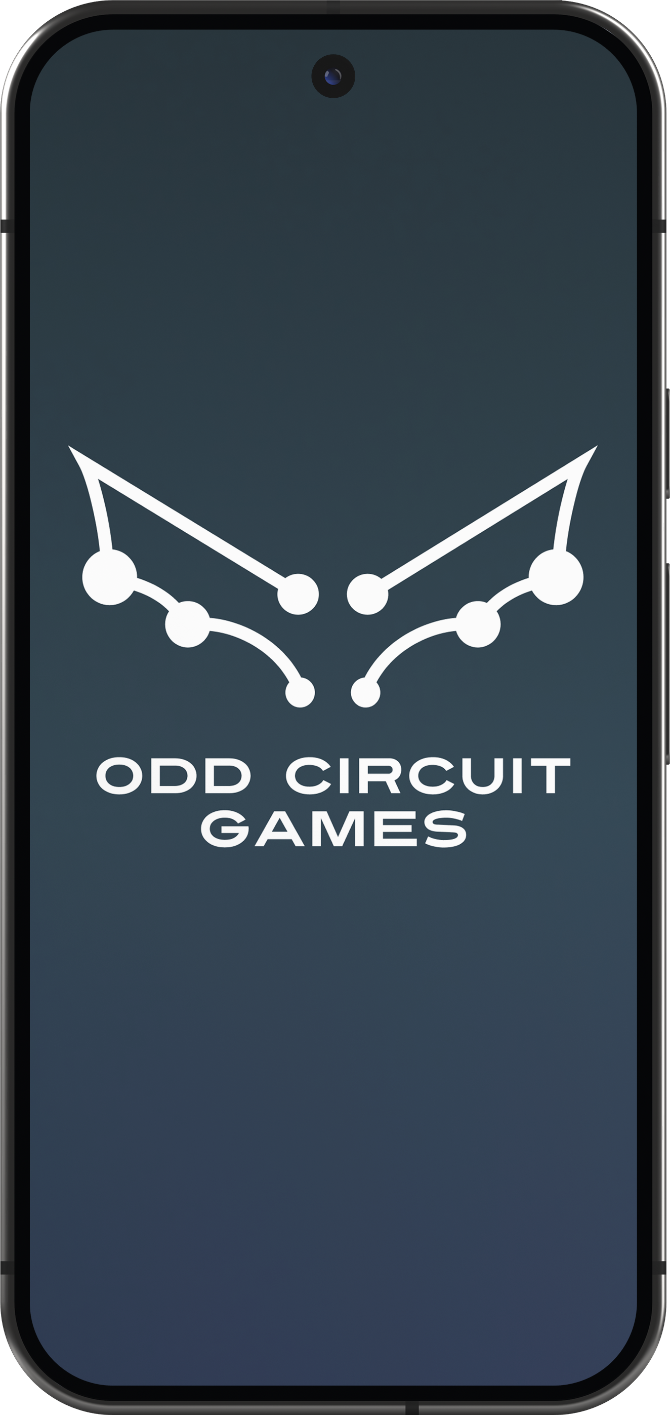 The Odd Circuit Games app opening on a phone